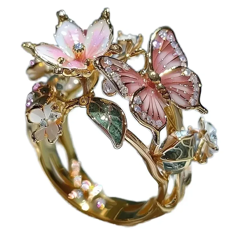 open ring shape of the butterfly scarf ring