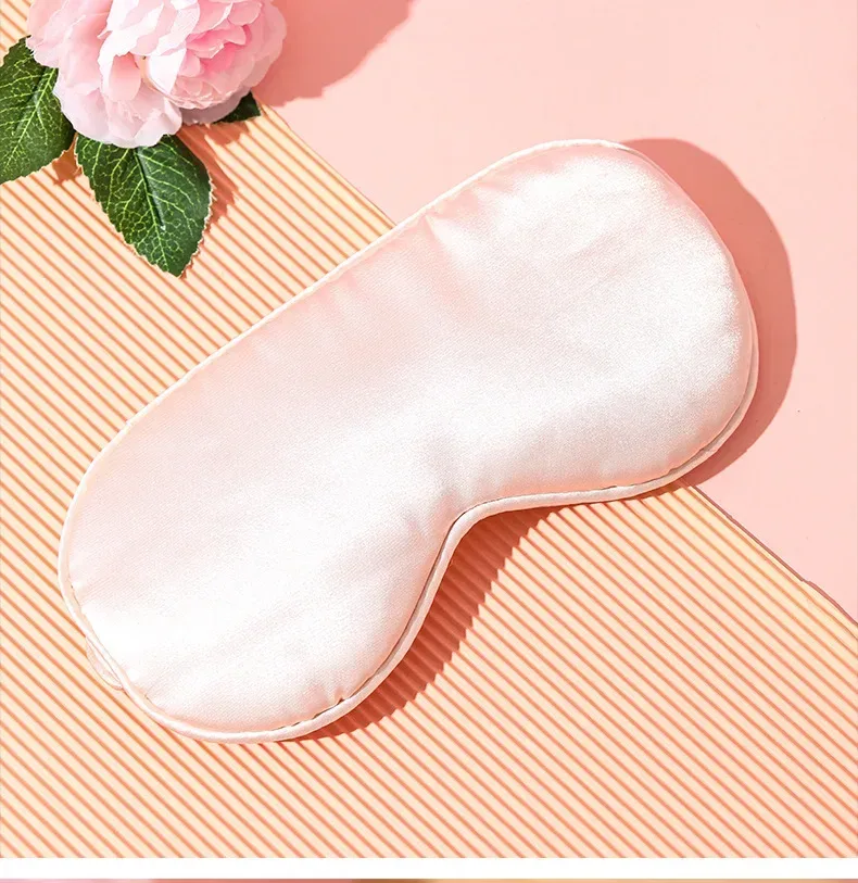 rose pink satin eye mask from the birthday spa gift box