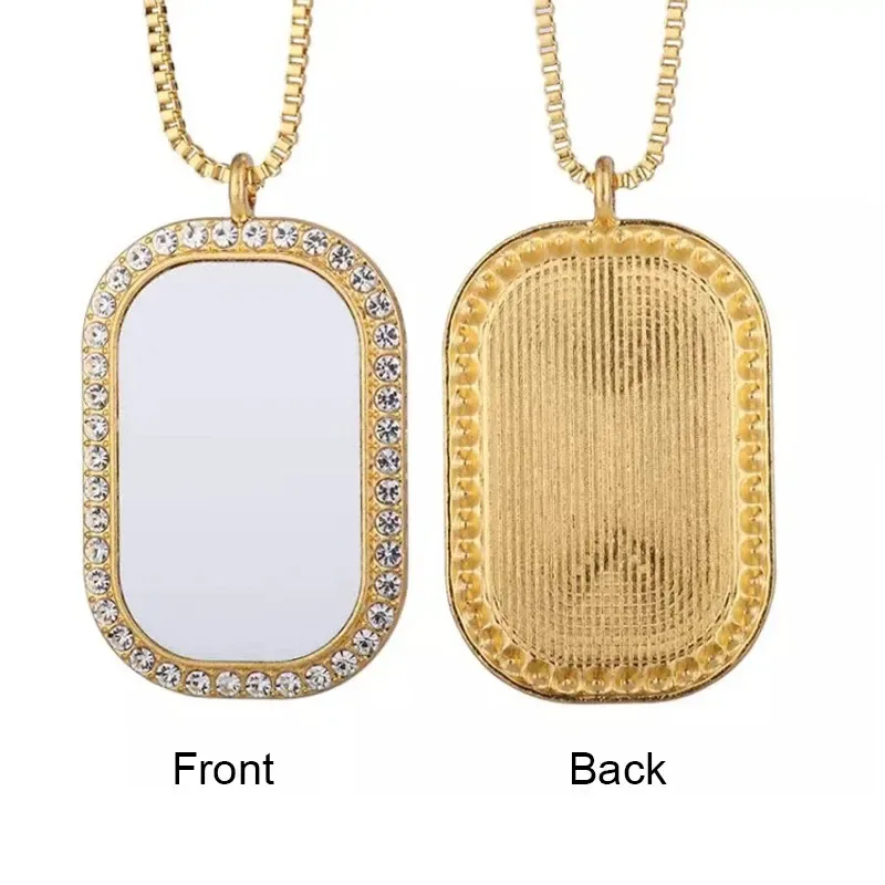 front and ridged back of the rectangle photo pendant