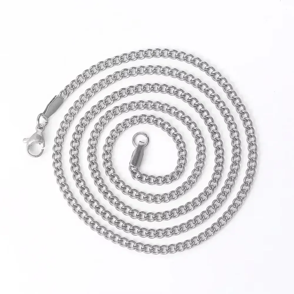 45 cm Cuban chain for the photo heart necklace