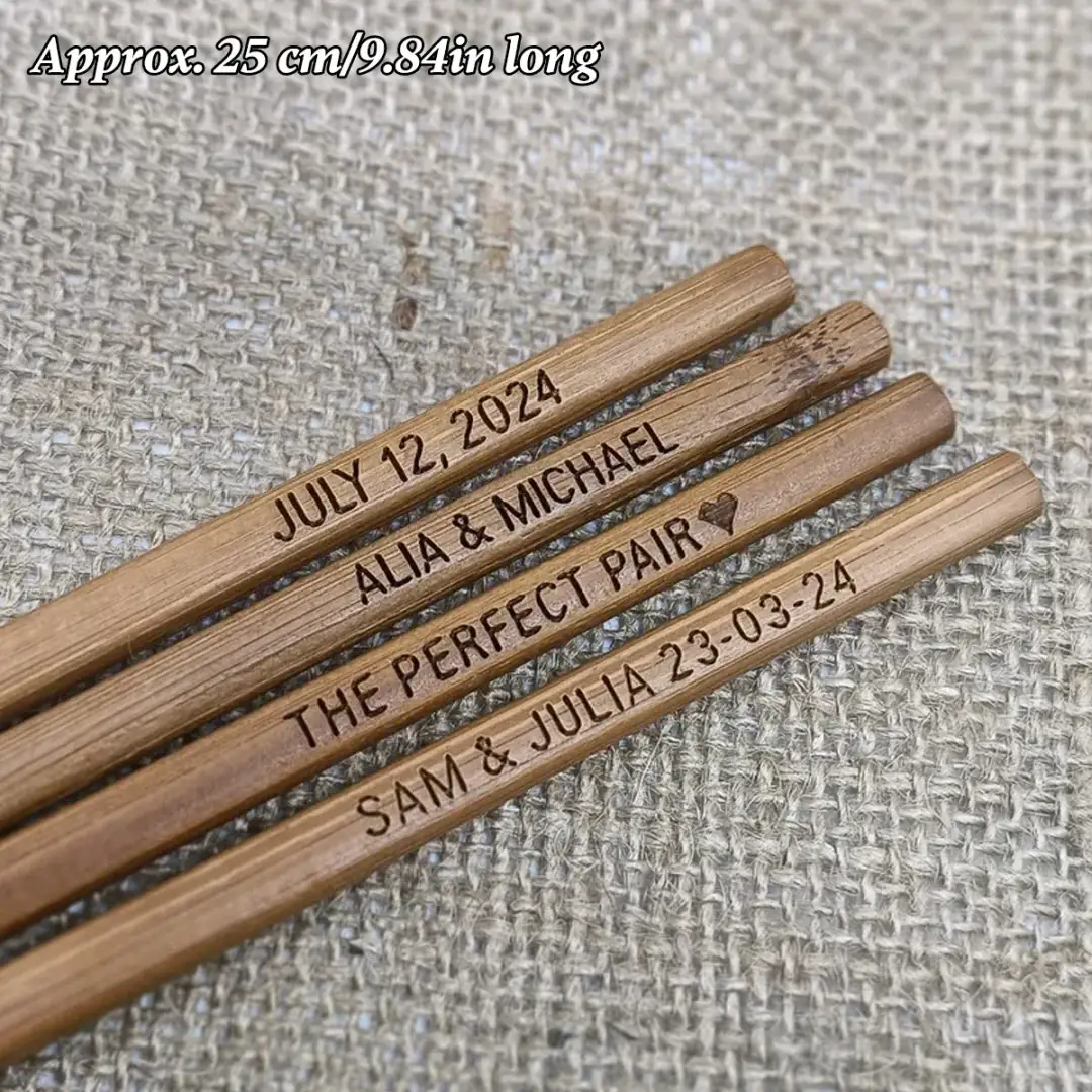 dark bamboo chopsticks, about 25 cm long